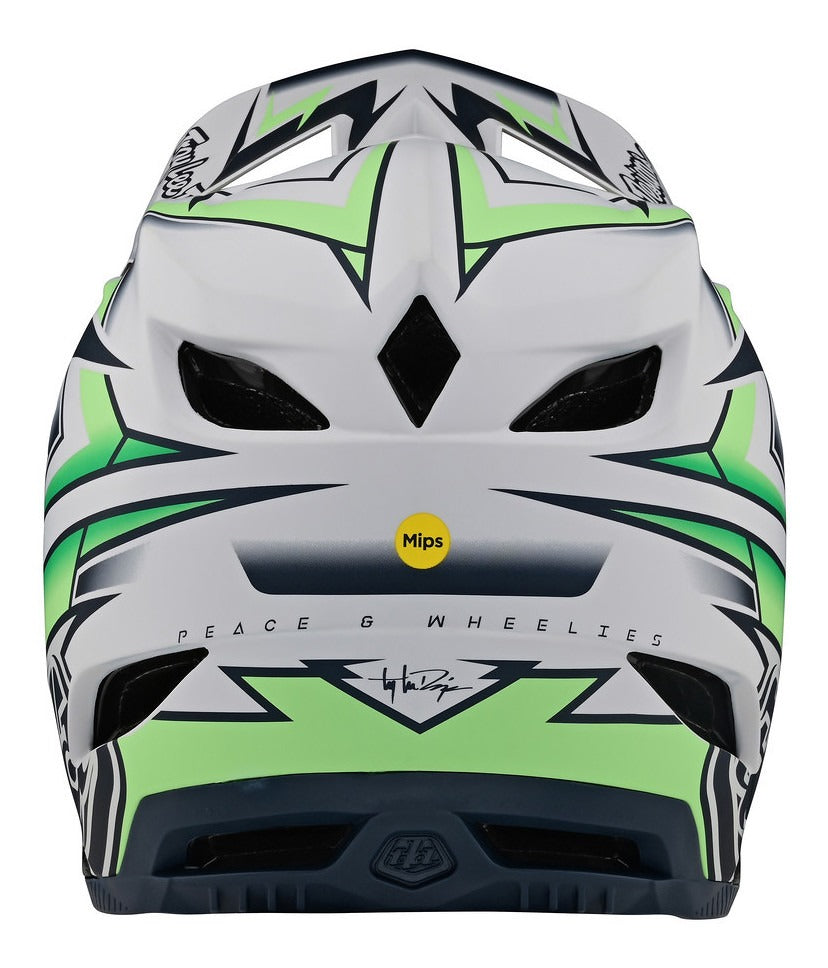 Casco Troy Lee Designs D4 Composite Volt White